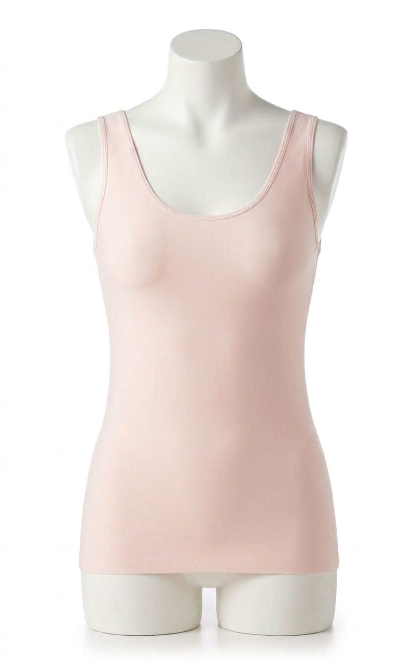 NEW COMMANDO lifted butter tank with shelf bra in blush